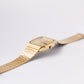 1986 Pulsar Ana-Digi Straight Grain Golden Dial Men's Wrist-Watch W/Box