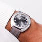 [Serviced] 1972 Seiko Automatic Gray Sunburst Dial Men's Wrist-Watch