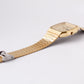 1986 Pulsar Ana-Digi Straight Grain Golden Dial Men's Wrist-Watch W/Box