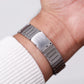 1980 Seiko Quartz Straight Grain Silver Dial Men's Wrist-Watch