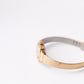 1984 Pulsar Quartz Straight Grain Golden Dial Ladies' Wrist-Watch