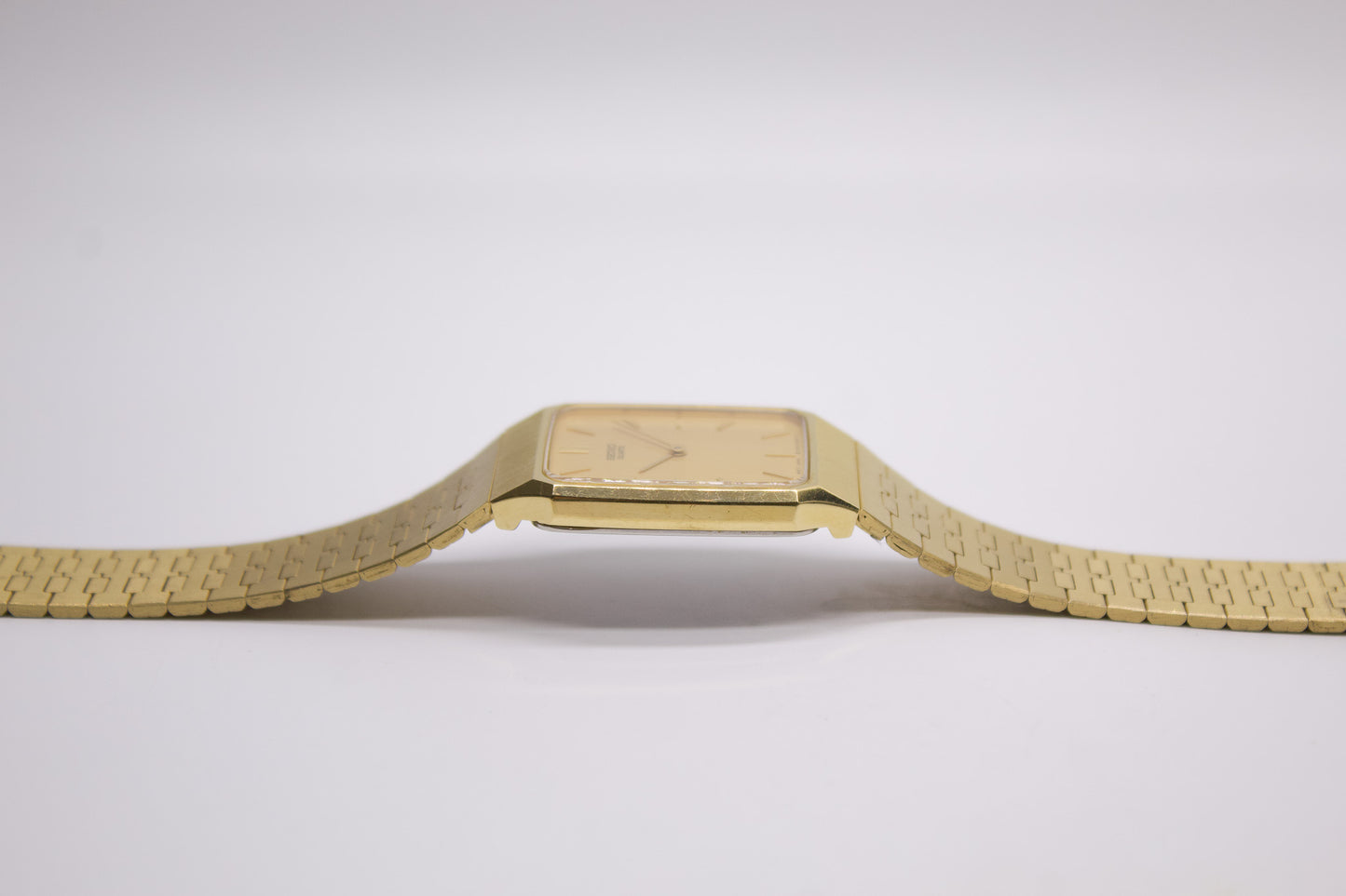 1987 Seiko 'Tank' Gold Toned Men's Wrist-Watch