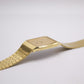 1987 Seiko 'Tank' Gold Toned Men's Wrist-Watch