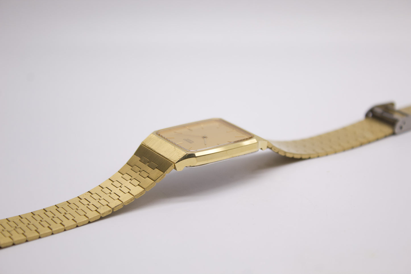 1987 Seiko 'Tank' Gold Toned Men's Wrist-Watch