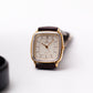1990s Cyma Quartz Bi-Textured Light Golden Dial Ladies Wrist-Watch