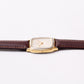 1990s Cyma Quartz Bi-Textured Light Golden Dial Ladies Wrist-Watch