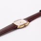 1990s Cyma Quartz Bi-Textured Light Golden Dial Ladies Wrist-Watch