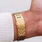 2012 Seiko Quartz Golden Sunburst Dial Men's Wrist-Watch