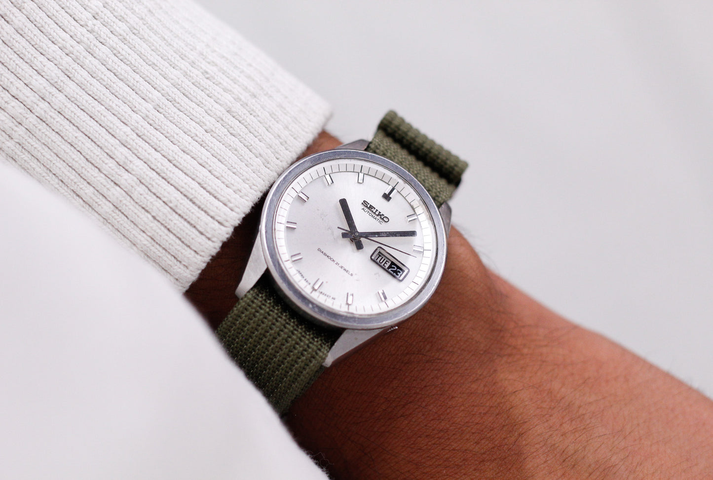 [Serviced] 1967 Seiko Sportsmatic Automatic Silver Sunburst Dial Men's Wrist-Watch