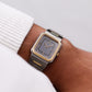 [Near Mint] 1983 Seiko 'Baby Santos Tank' Two Tone Deep Gray Dial Men's Wrist-Watch