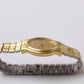 2000s Pulsar Quartz Straight Grain Golden Dial Men's Wrist-Watch