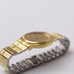 2000s Pulsar Quartz Straight Grain Golden Dial Men's Wrist-Watch