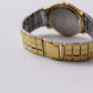 2000s Pulsar Quartz Straight Grain Golden Dial Men's Wrist-Watch