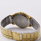 2000s Pulsar Quartz Straight Grain Golden Dial Men's Wrist-Watch