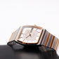1980s Hamilton Quartz Cream White Dial Two Tone Men's Wrist-Watch W/Box & Papers