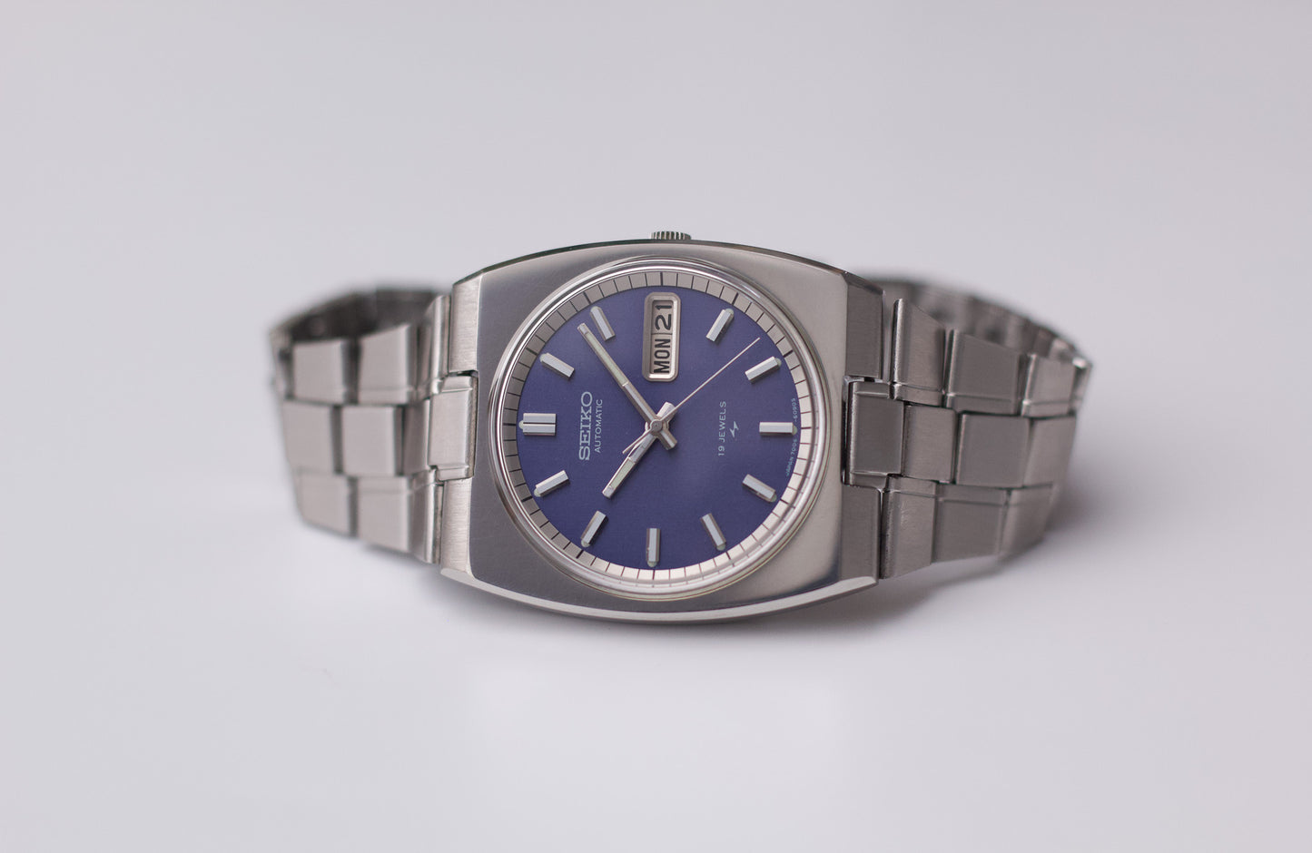 [Serviced] 1972 Seiko Automatic Lilac Dial Men's Wrist-Watch