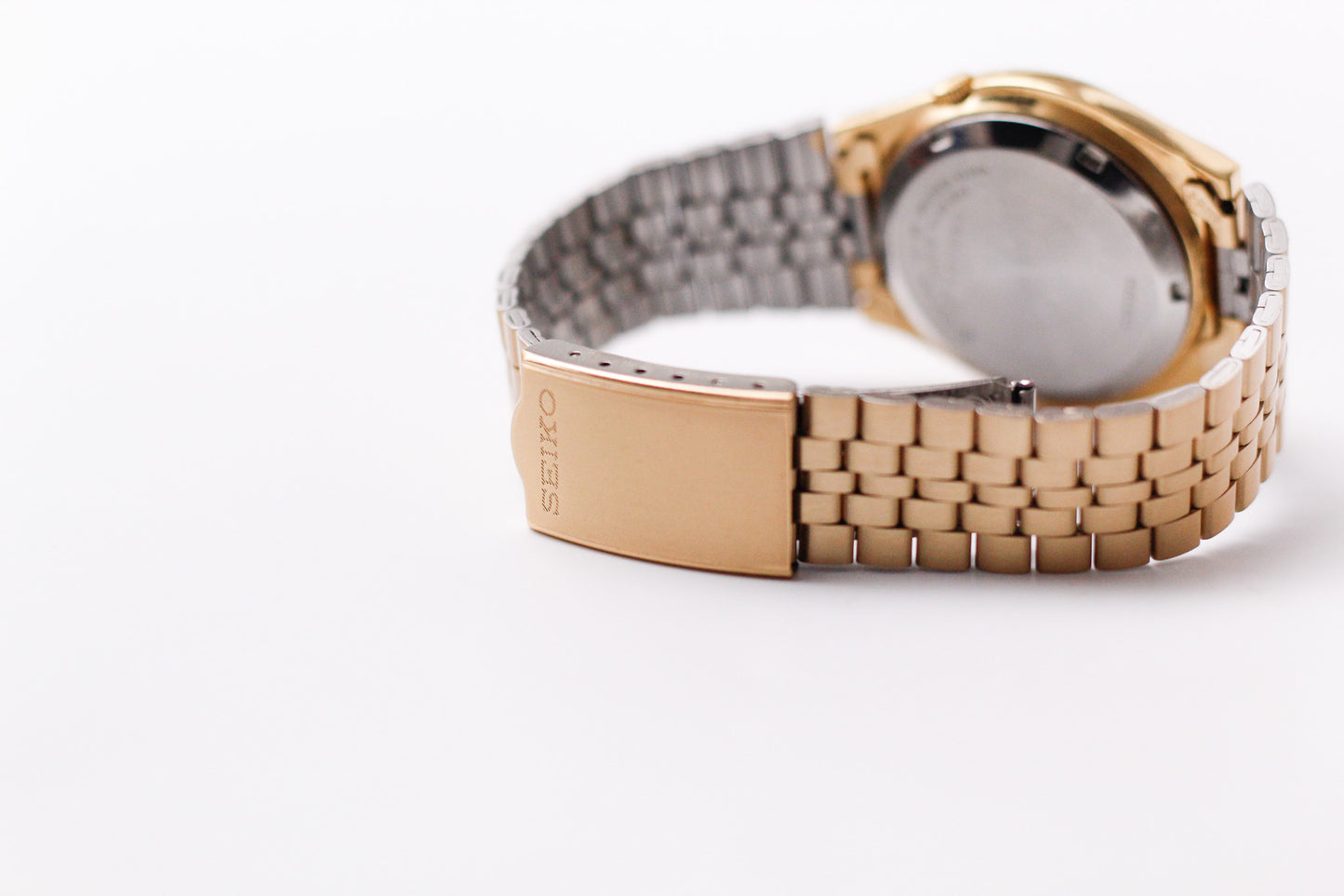 1988 Seiko 5 Automatic Golden Sunburst Dial Men's Wrist-Watch