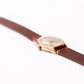 [Serviced] 1960s Helbros Mechanical Golden Sunburst Dial Men's Wrist-Watch