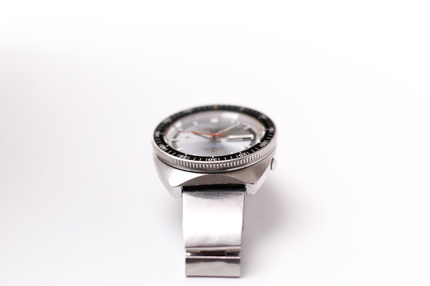 1968 Seiko 5 Sports Metallic Blue Sunburst Dial Men's Wrist-Watch