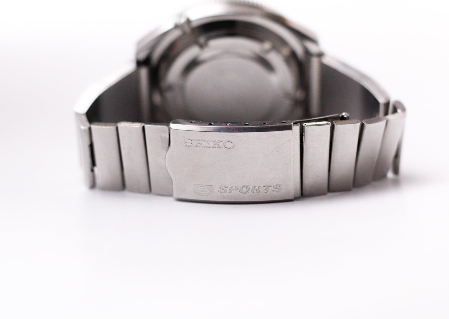 1968 Seiko 5 Sports Metallic Blue Sunburst Dial Men's Wrist-Watch