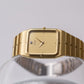 1986 Seiko Quartz 'Gem' Tank Light Golden Dial Men's Wrist-Watch