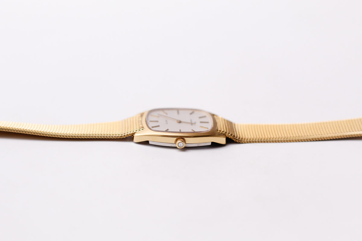 1978 Hamilton Quartz Straight Grain Silver Dial Men's Wrist-Watch Full-Set
