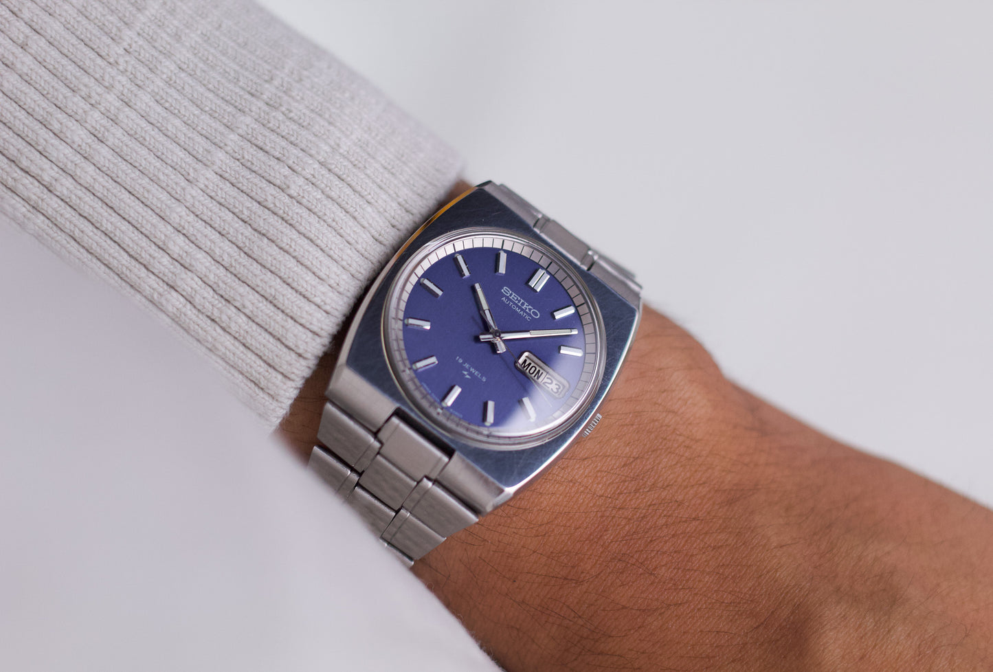 [Serviced] 1972 Seiko Automatic Lilac Dial Men's Wrist-Watch