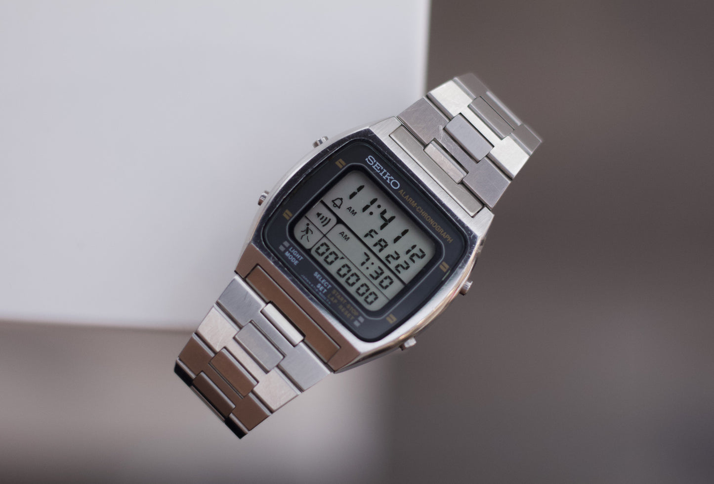 1983 Seiko 'Running Man' Digital Alarm-Chronograph Men's Wrist-Watch