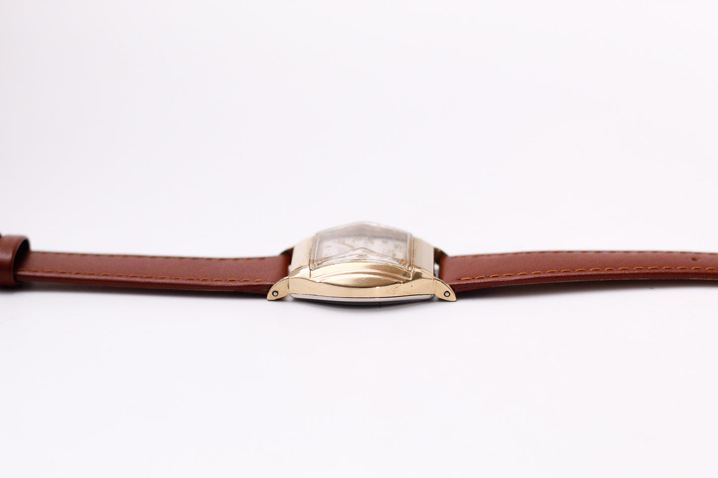 1950s Benrus Mechanical Faceted Crystal Men's Wrist-Watch W/Box