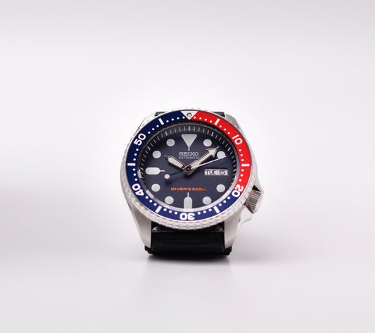 [Serviced] Seiko SKX009 Midnight Blue Dial Men's Wrist-Watch