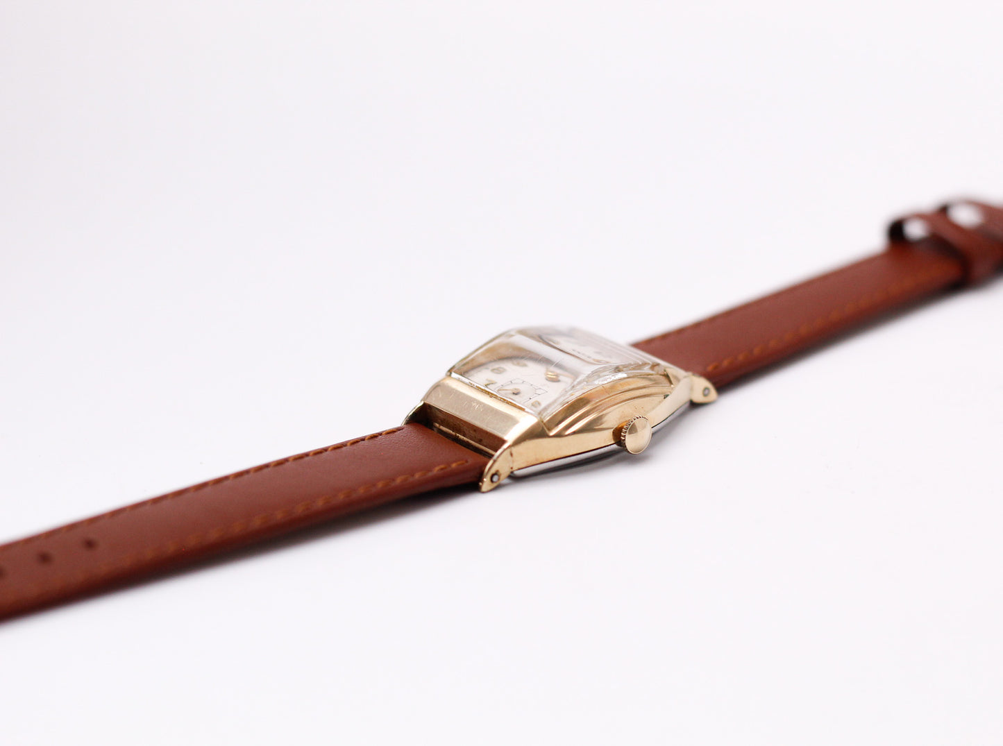 1950s Benrus Mechanical Faceted Crystal Men's Wrist-Watch W/Box