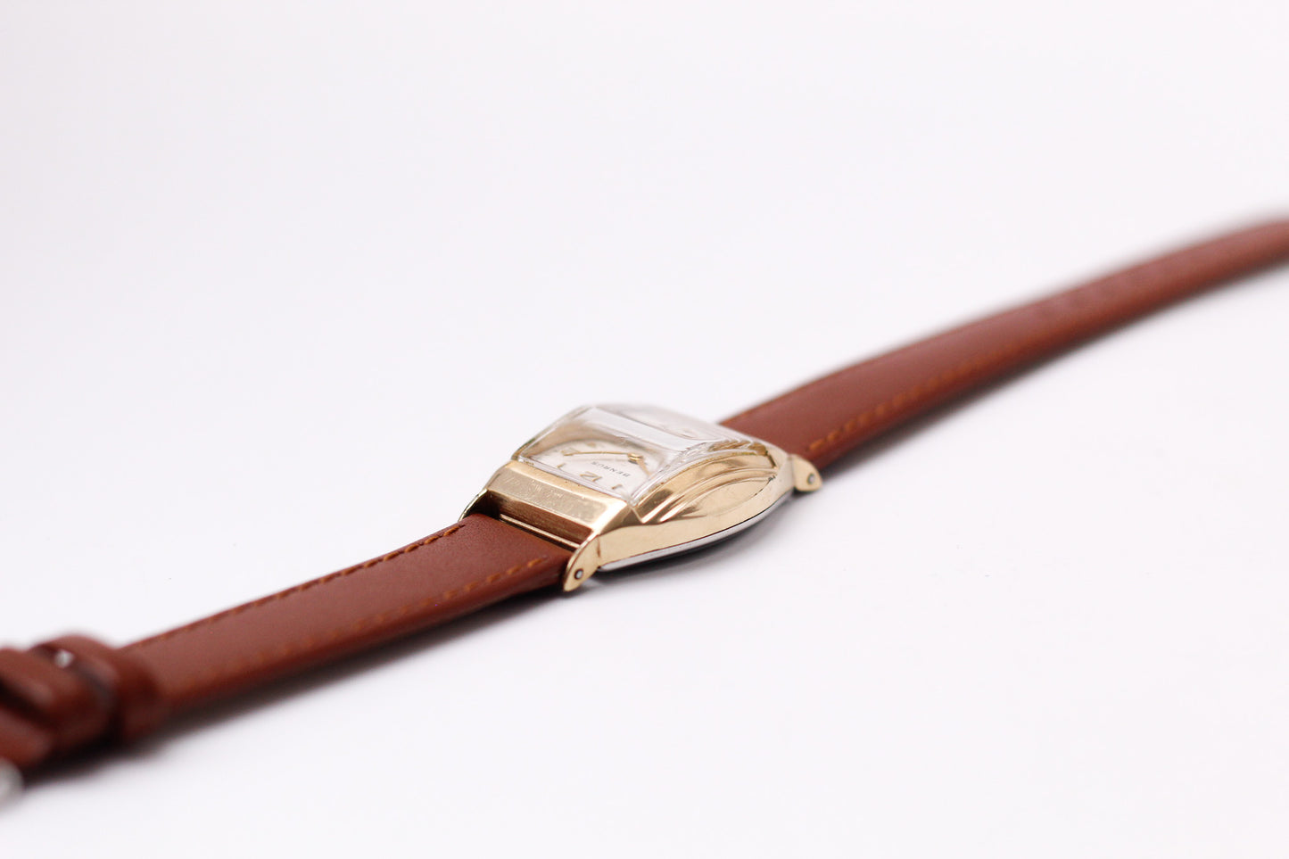 1950s Benrus Mechanical Faceted Crystal Men's Wrist-Watch W/Box