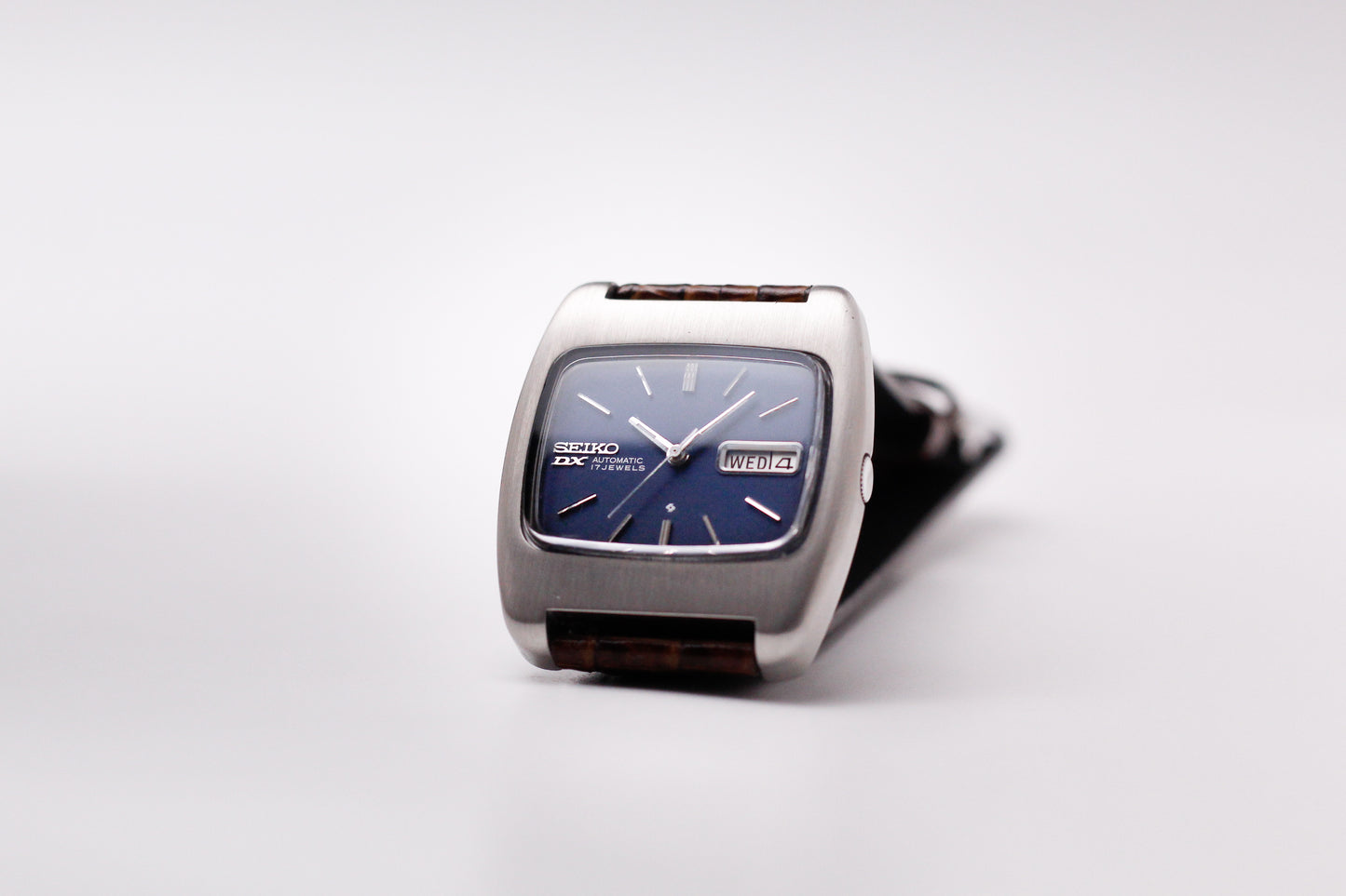 [Serviced] 1971 Seiko Deluxe Automatic Mid-Night Blue Dial Men's Wrist-Watch