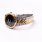 1996 Seiko Quartz Royal Blue Carved Crystal Dial Men's Wrist-Watch
