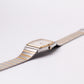 1980s Hamilton Quartz Cream White Dial Two Tone Men's Wrist-Watch W/Box & Papers
