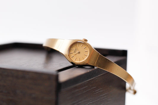 1984 Seiko Quartz Straight Grain Golden Dial Ladies' Wrist-Watch