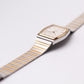 1980s Hamilton Quartz Cream White Dial Two Tone Men's Wrist-Watch W/Box & Papers