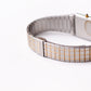 1984 Citizen Quartz Golden 'Grid' Dial Two Tone Tank Men's Wrist-Watch