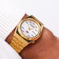 1989 Citizen Automatic Straight Grain Silver Dial Uni-Sex Wrist-Watch