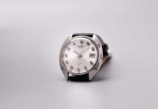 [Serviced] 1970 Seiko Automatic Silver Sunburst Dial Men's Wrist-Watch