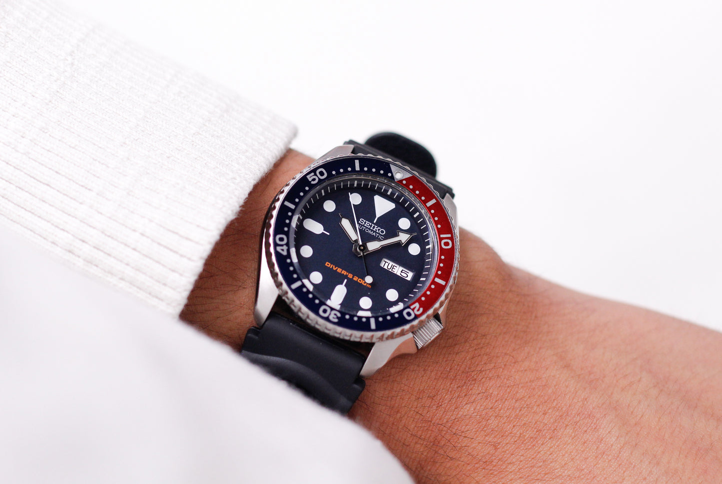 [Serviced] Seiko SKX009 Midnight Blue Dial Men's Wrist-Watch