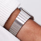 1984 Seiko Chronos 'Baby Santos' Textured White Dial Men's Wrist-Watch