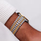 [Near Mint] 1997 Seiko Quartz Stark White Dial Two Tone Case Men's Wrist-Watch W/Box