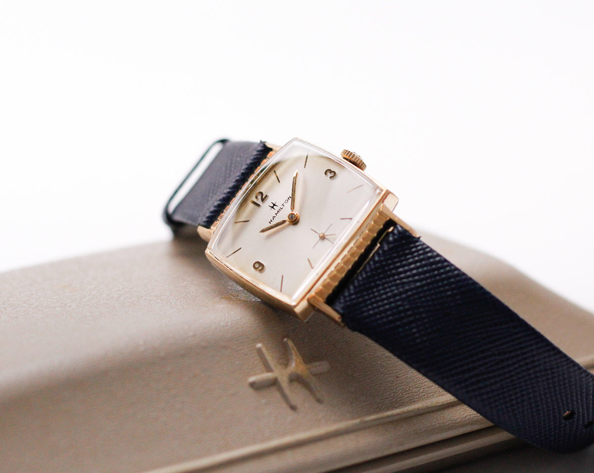 1967 Hamilton Mechanical Silver Sunburst Dial Men's Wrist-Watch W/Box & Papers