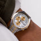 [Near Mint] 1997 Seiko Quartz Alarm-Chronograph Two Tone Men's Wrist-Watch