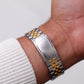 1996 Seiko Quartz Royal Blue Carved Crystal Dial Men's Wrist-Watch