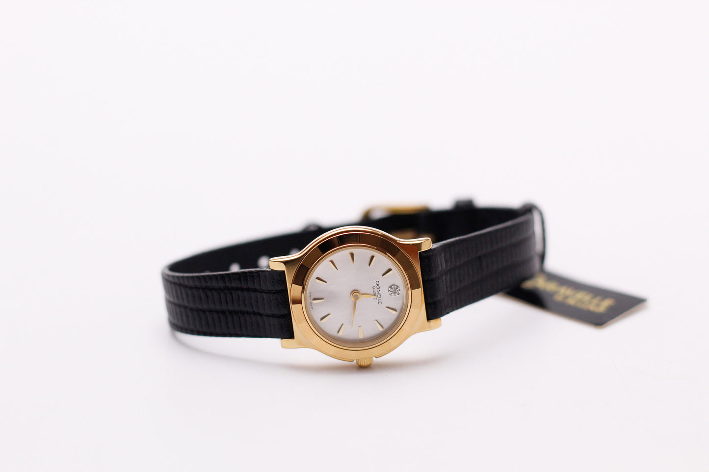 [New Old Stock] 1990s Caravelle Quartz 'Mother of Pearl' Dial Ladies' Wrist-Watch Full-Set