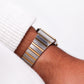 1980s Hamilton Quartz Cream White Dial Two Tone Men's Wrist-Watch W/Box & Papers