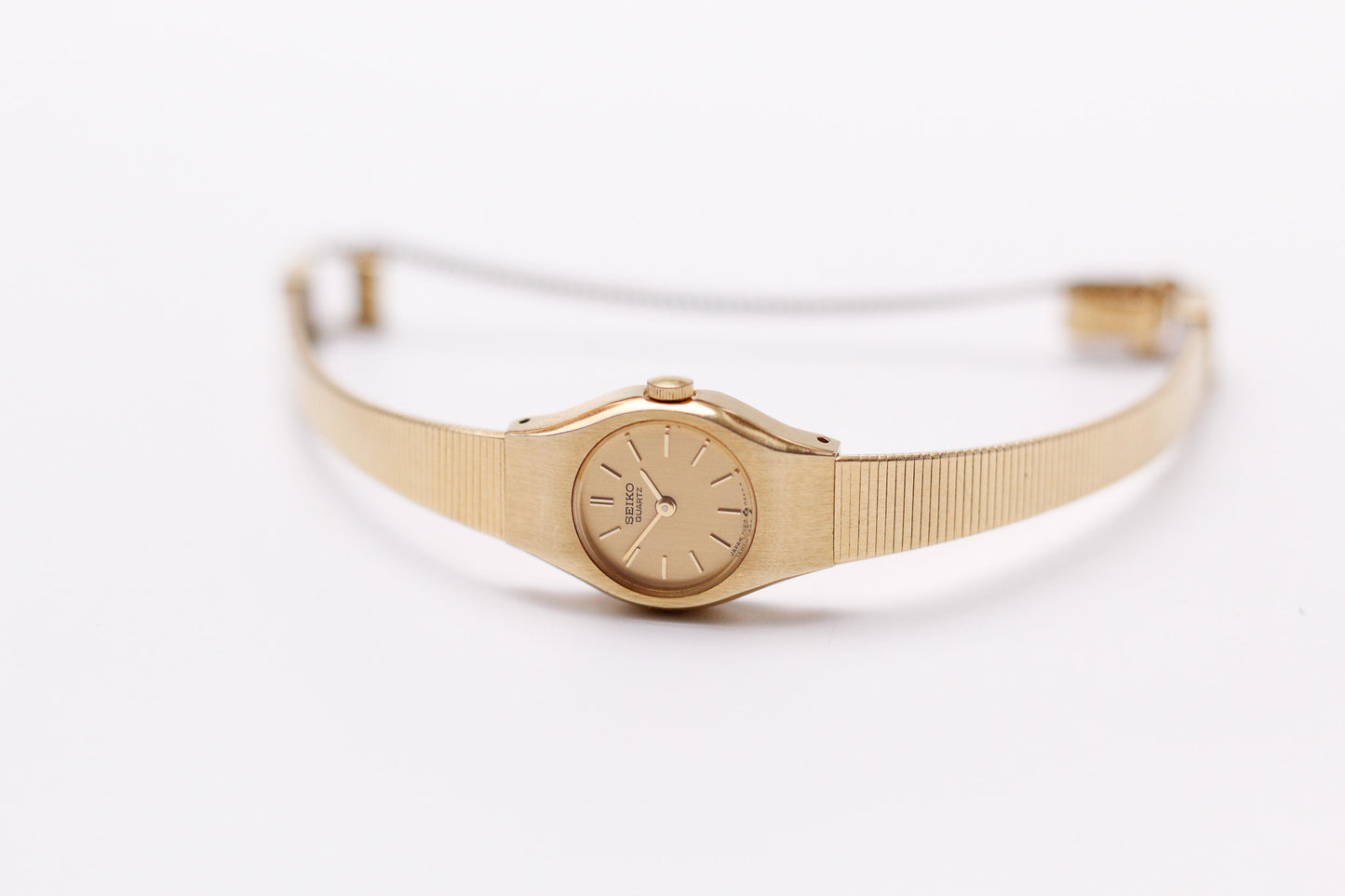 1984 Seiko Quartz Straight Grain Golden Dial Ladies' Wrist-Watch