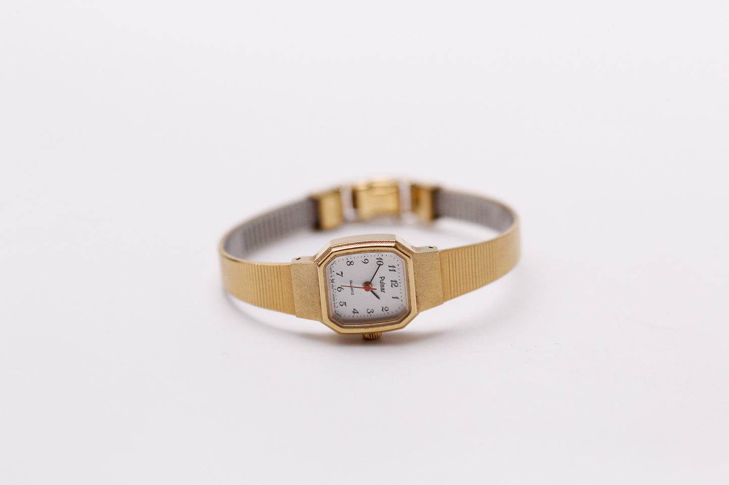 1995 Pulsar Quartz Silver Arabic Numeral Dial Ladies' Wrist-Watch